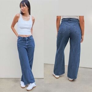 Cider Denim High Waist Wide Leg Jeans Size Small
